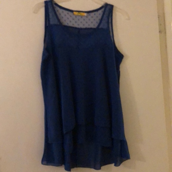 Sleeveless layered blouse - Picture 3 of 3